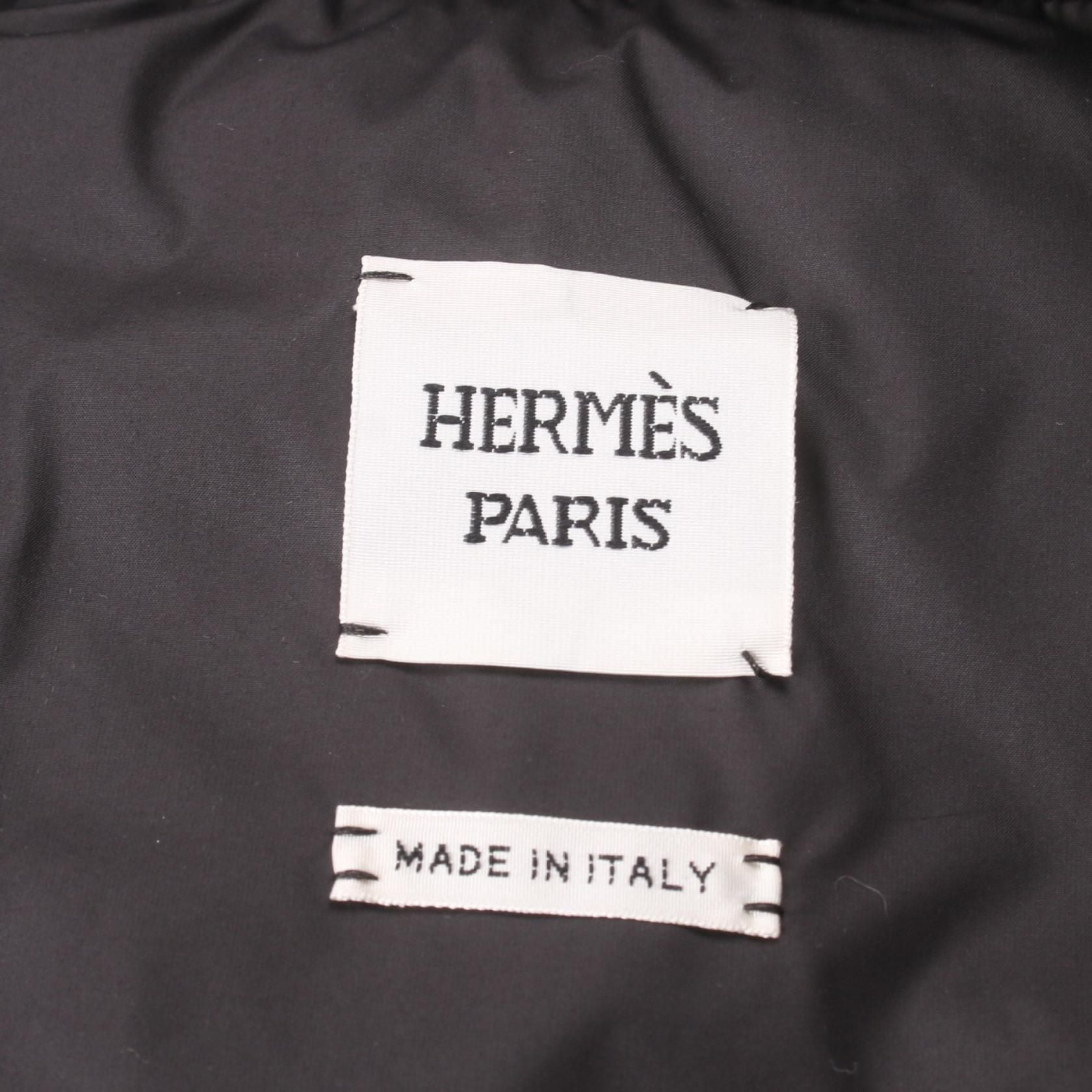 Hermes Down Vest Black Other Polyester 3h 0156da