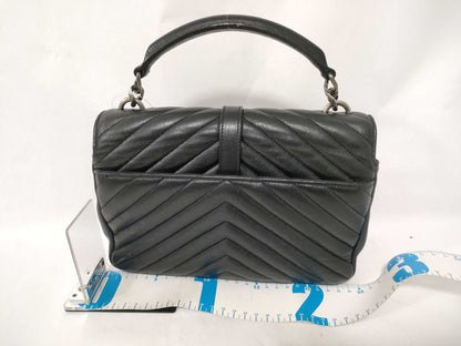 Yves Saint Laurent Medium College Bag, Sheepskin Matelasse