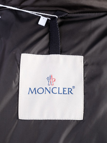 Excellent Moncler Green Long Puffer Jacket Size XS with Fur Hood