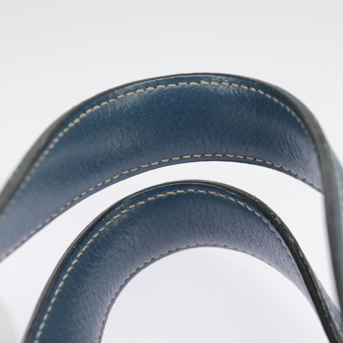 Hermes Picotan Pm Hand Bag Taurillon Clemence Blue Auth