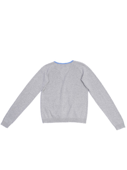 Excellent Bonpoint Gray Cotton Cardigan Size 12 for Kids