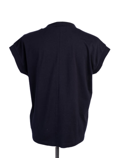 Excellent Armani Jeans Women's Blue T-Shirt XL with LOVE ALWAYS Print