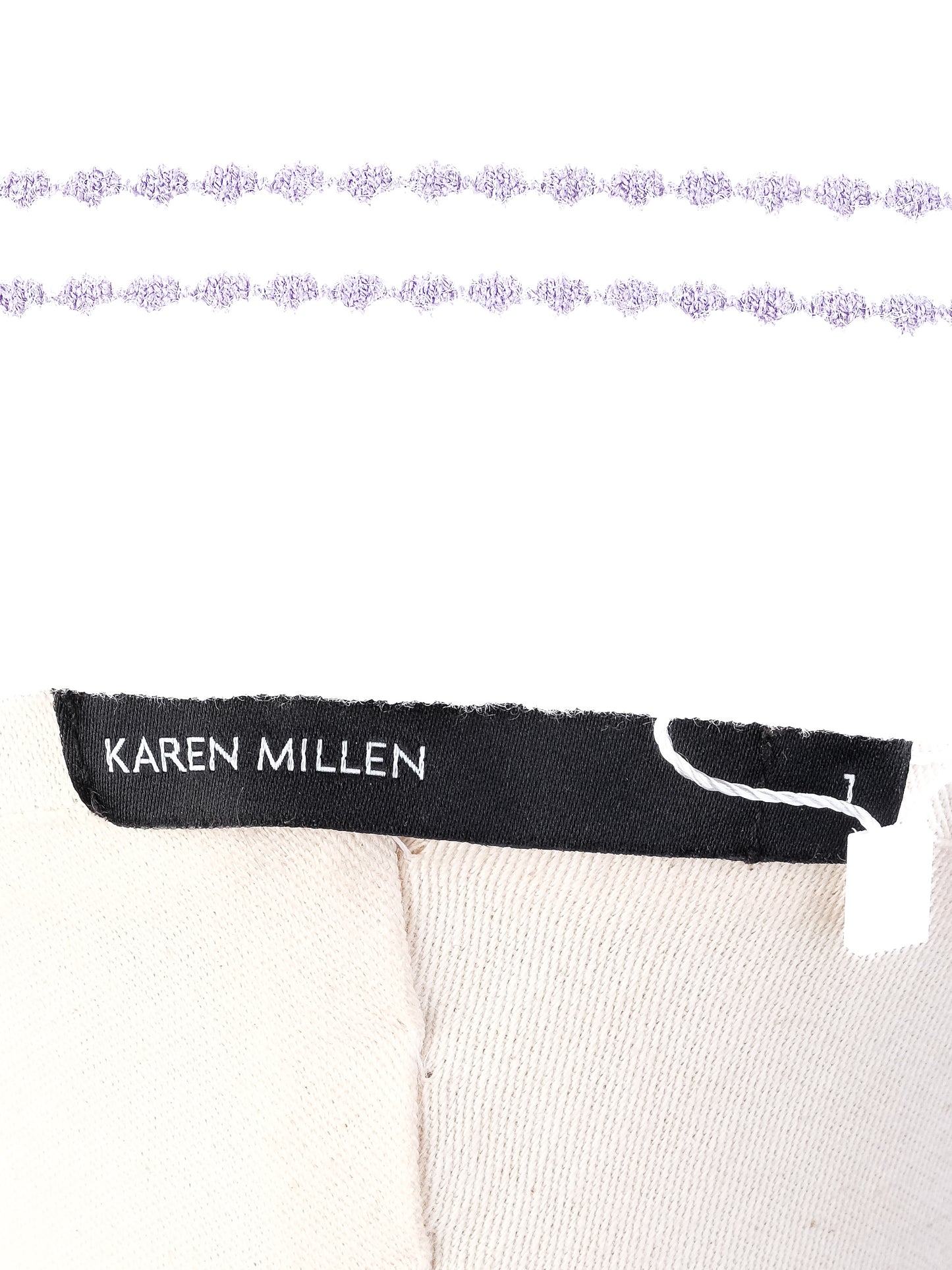 excellent karen millen women's striped sweater v-neck size 2