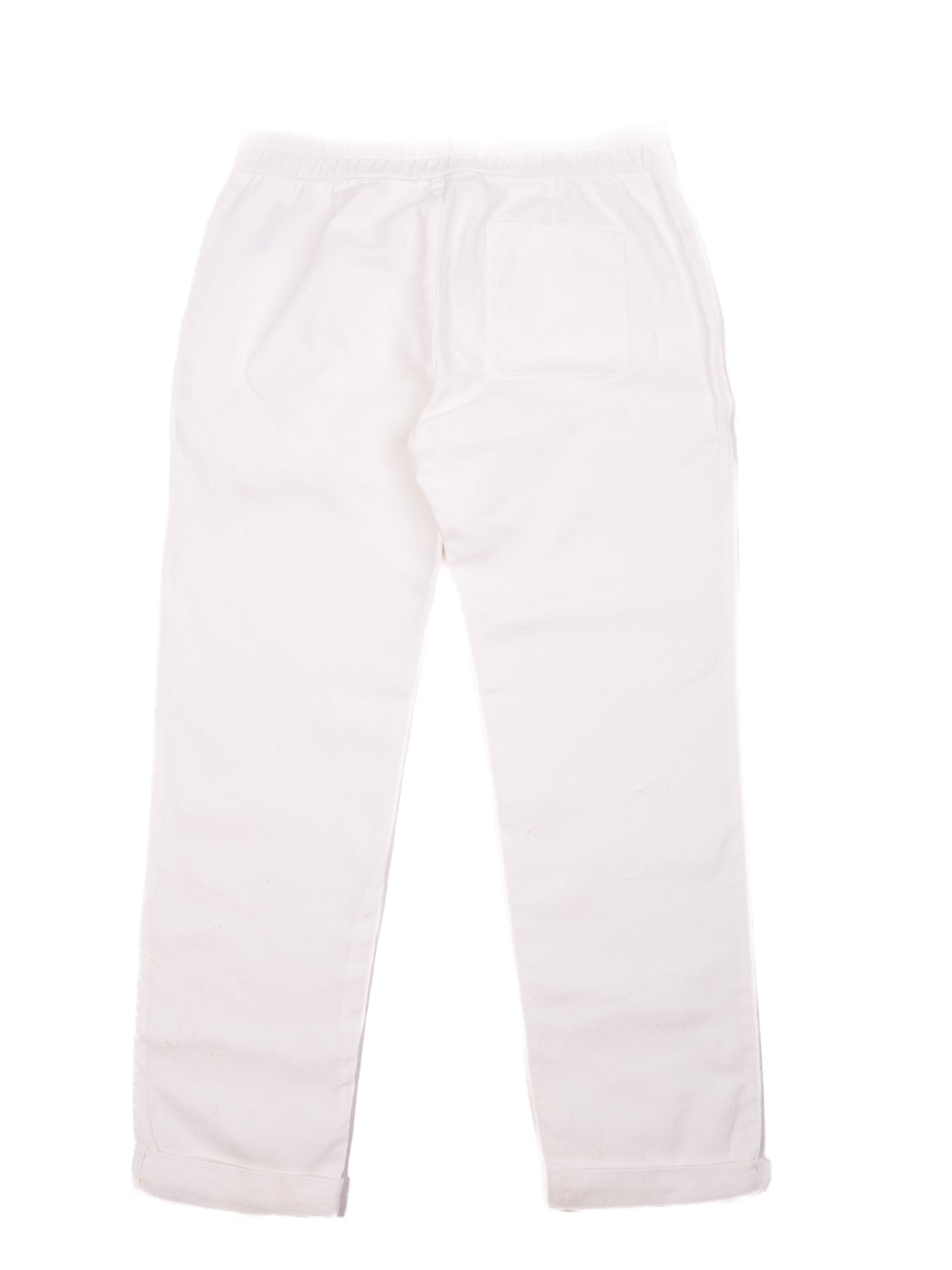 standard james perse white cotton pants xs with drawstring waist