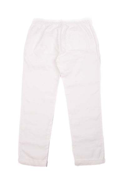 Standard James Perse White Cotton Pants XS with Drawstring Waist
