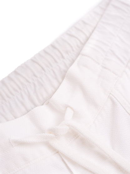 Standard James Perse White Cotton Pants XS with Drawstring Waist