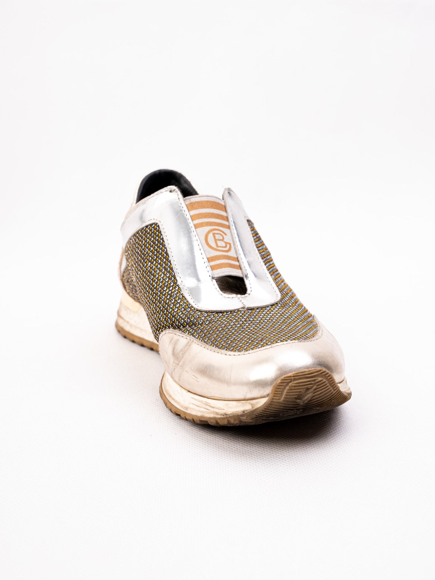 good baldinini stylish combined textile sneakers in metallic colors