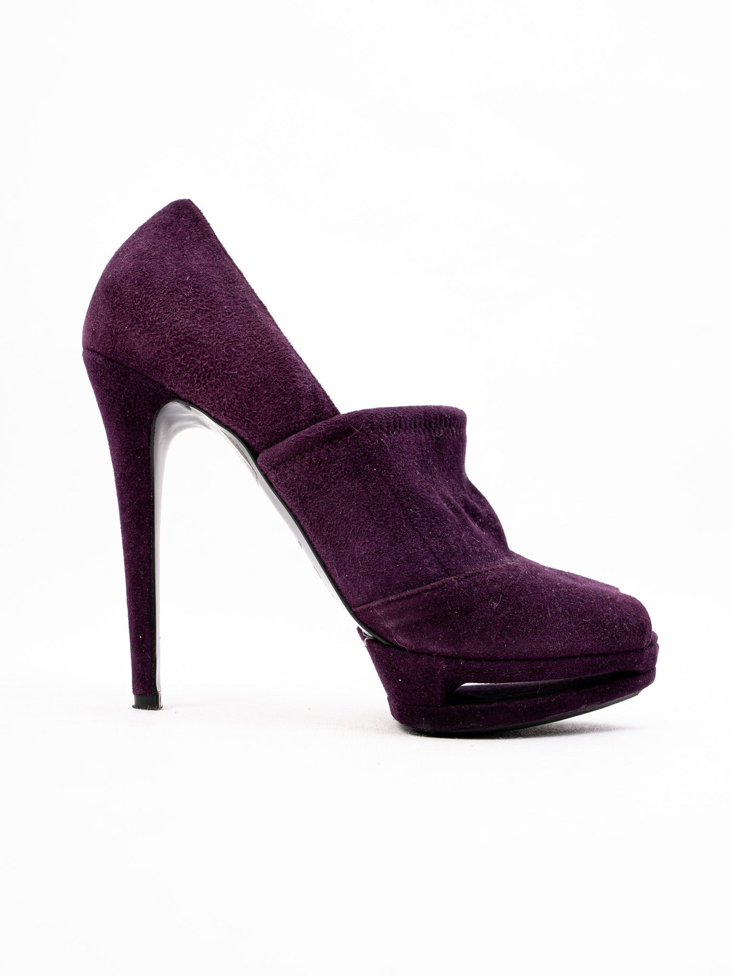 lesilla purple leather high-heeled shoes size 36.5