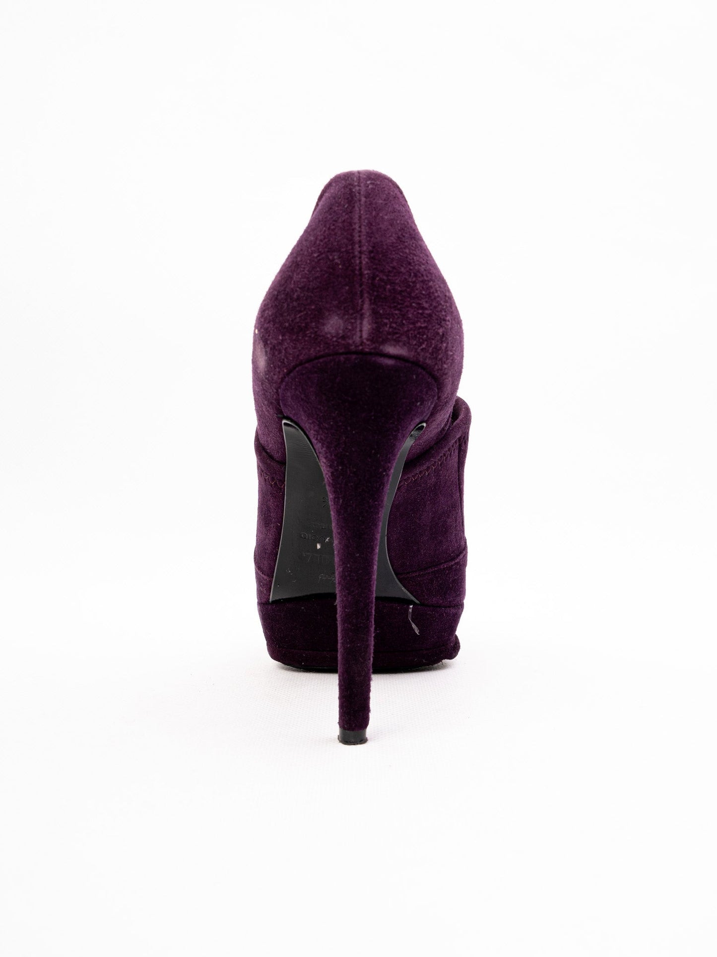 lesilla purple leather high-heeled shoes size 36.5