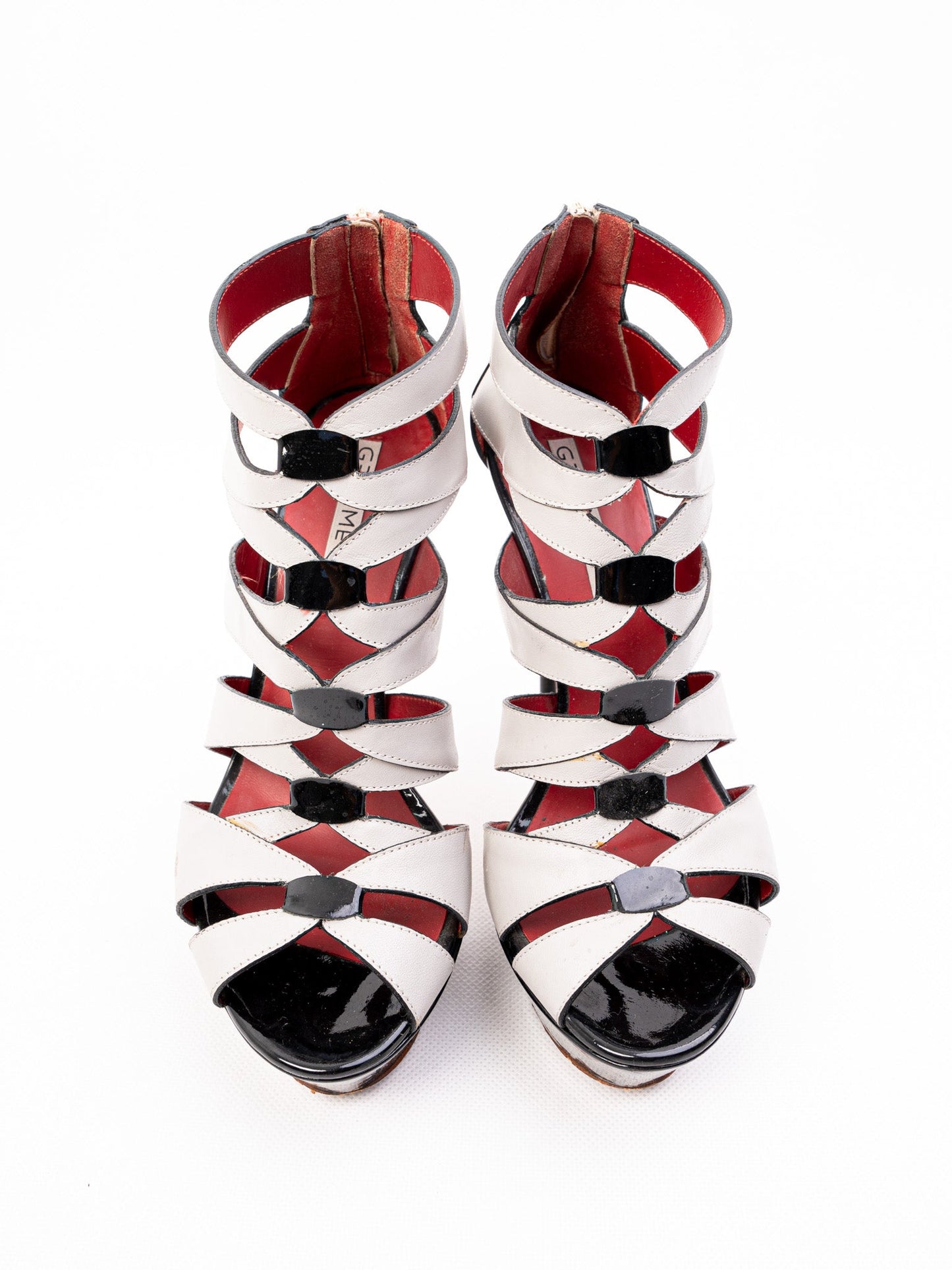 good greymer high-heeled platform shoes leather size 36