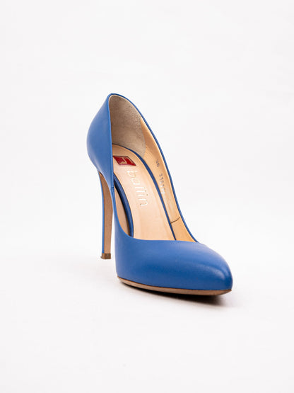 Excellent Ballin Blue Leather High-Heeled Pumps Size 36