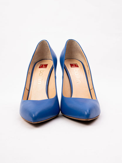 Excellent Ballin Blue Leather High-Heeled Pumps Size 36