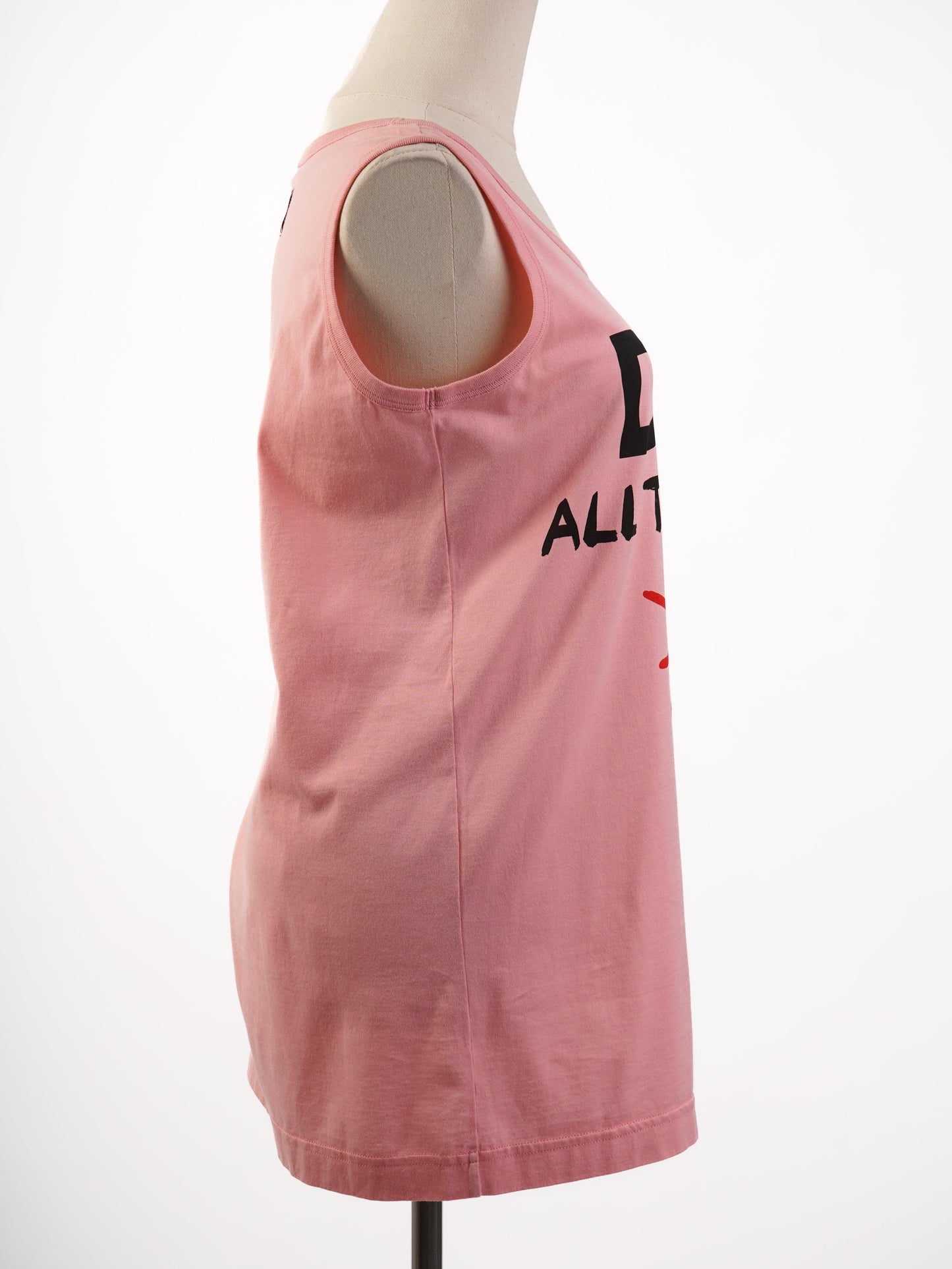 new dolce gabbana pink cotton top xxs 'd&g all the love'