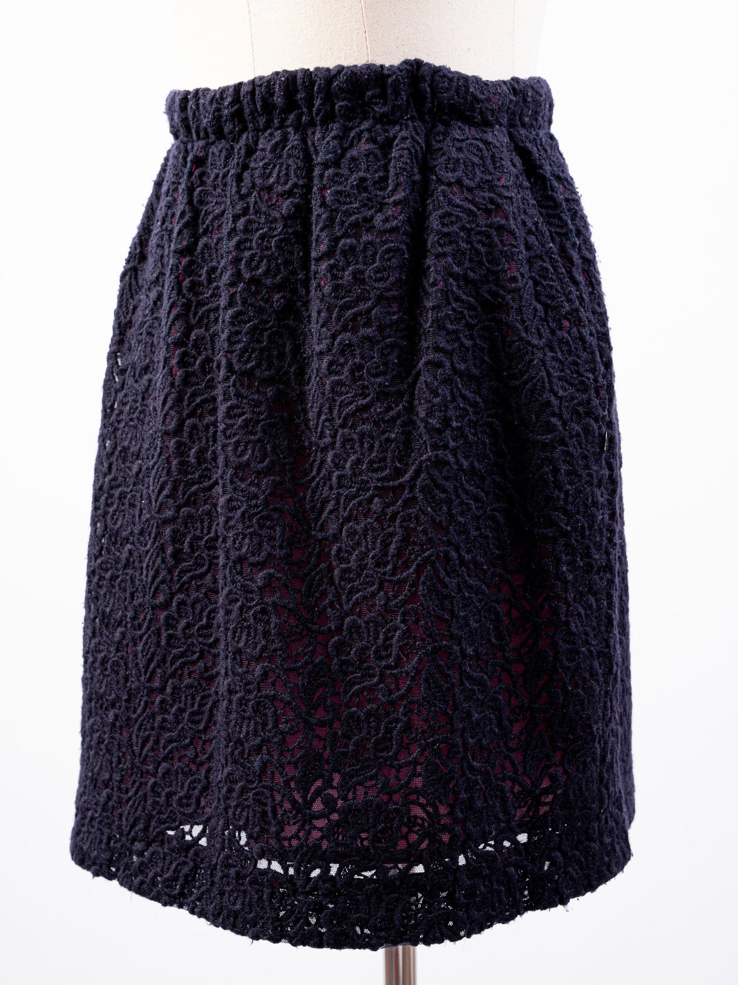pennyblack black lace skirt xs excellent condition floral pattern