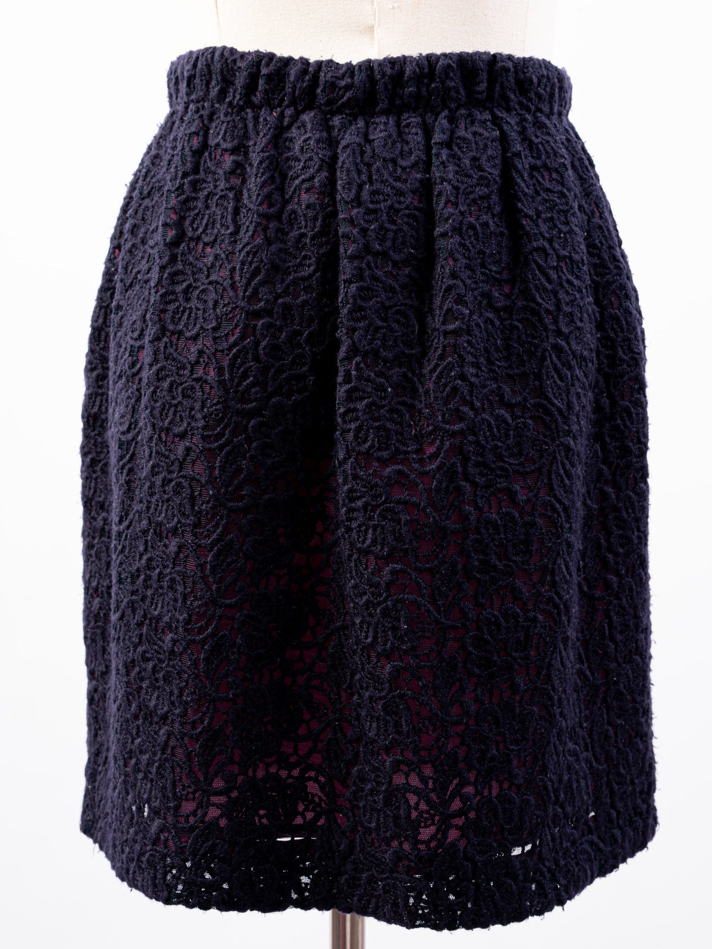 pennyblack black lace skirt xs excellent condition floral pattern
