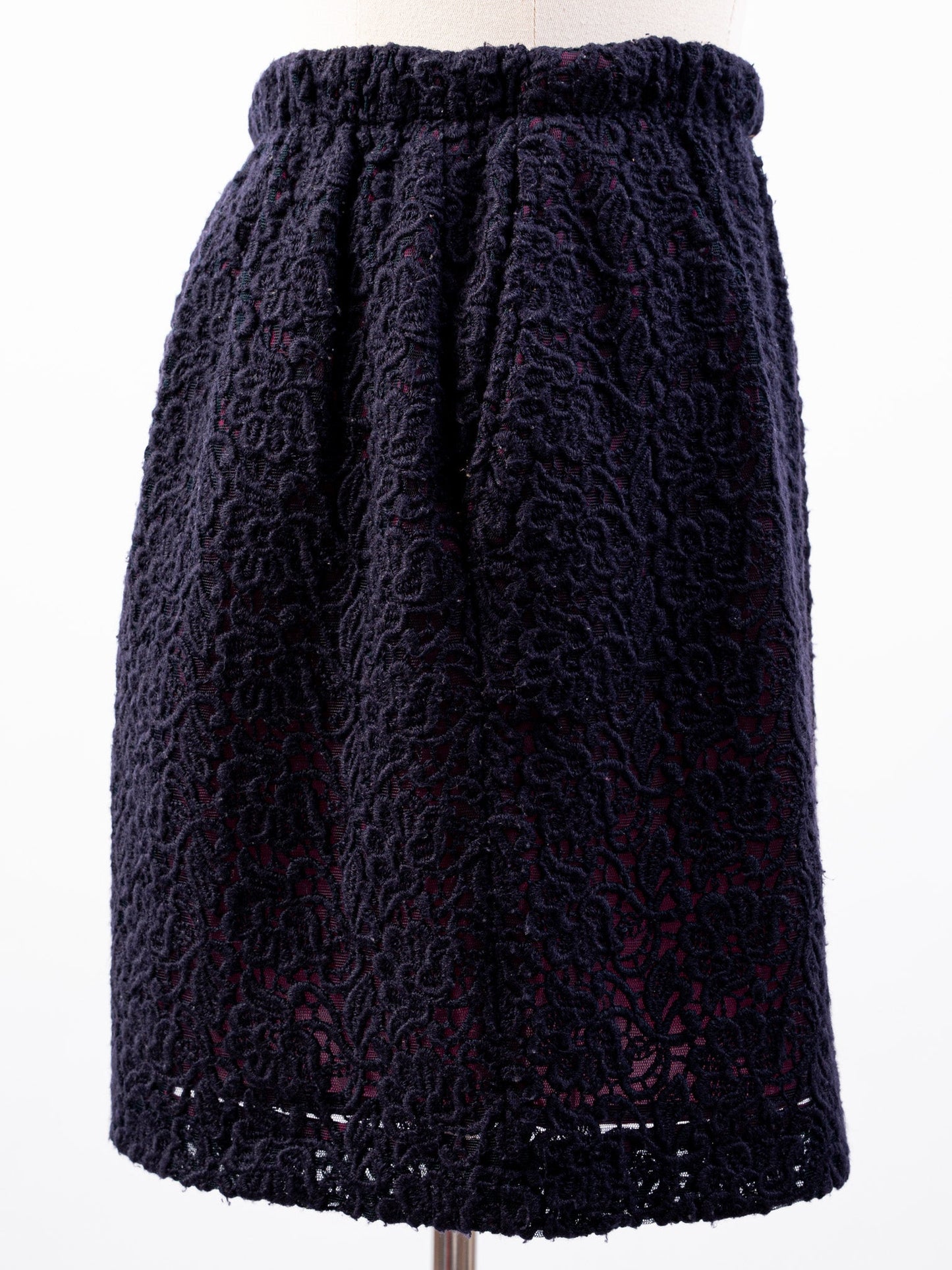 pennyblack black lace skirt xs excellent condition floral pattern