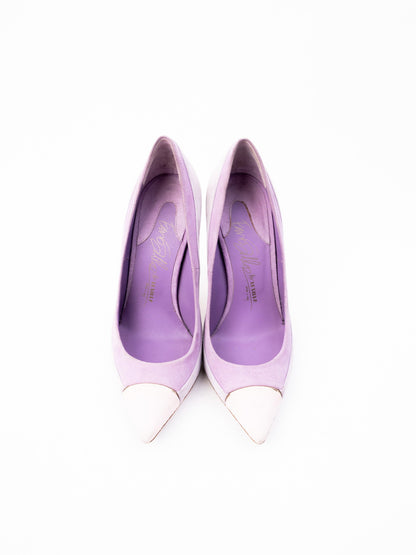 Average Lesilla Pink Suede High-Heeled Pumps Size 36
