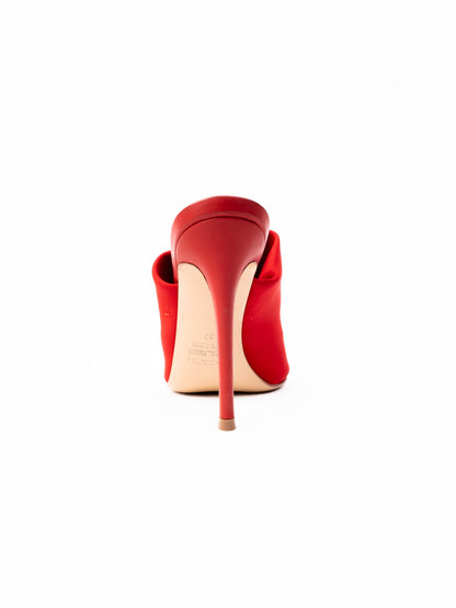 Perfect R&Renzi Red High-Heel Mule Shoes Size 37 Stiletto