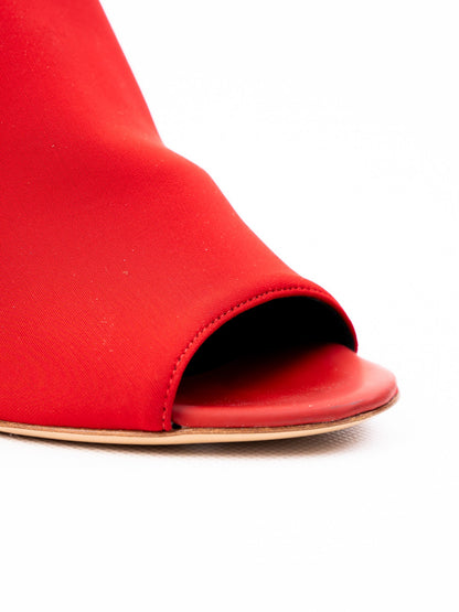 Perfect R&Renzi Red High-Heel Mule Shoes Size 37 Stiletto