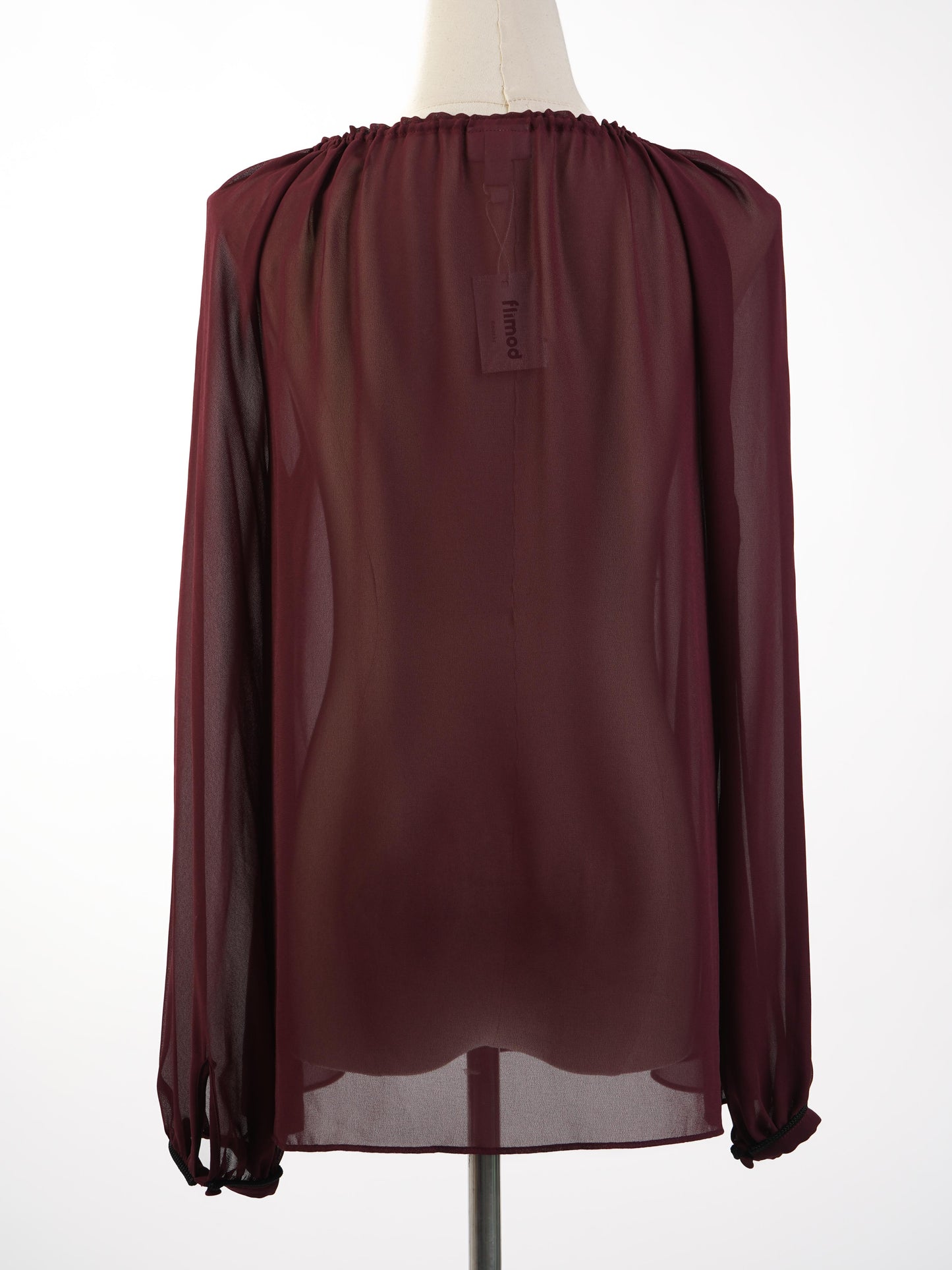 altuzarra red cotton blouse xs excellent condition with embroidery