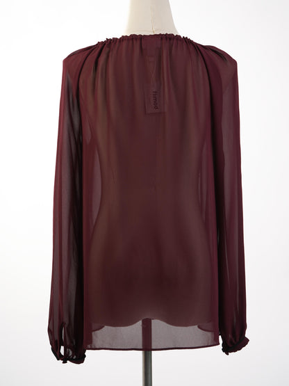 Altuzarra Red Cotton Blouse XS Excellent Condition with Embroidery