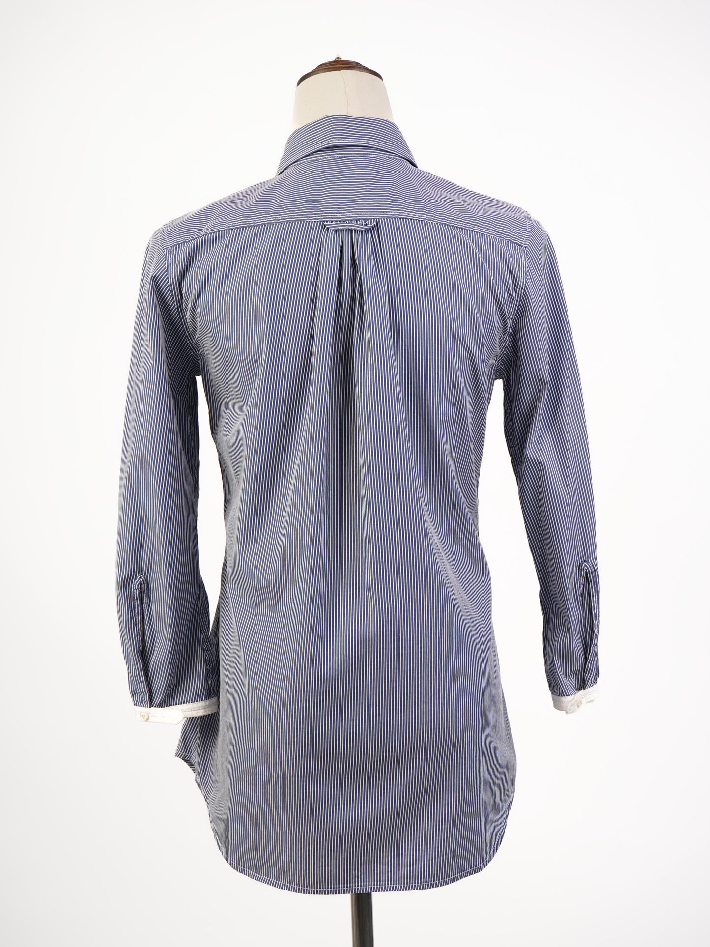 dsquared2 women's blue pinstripe button-down shirt size s
