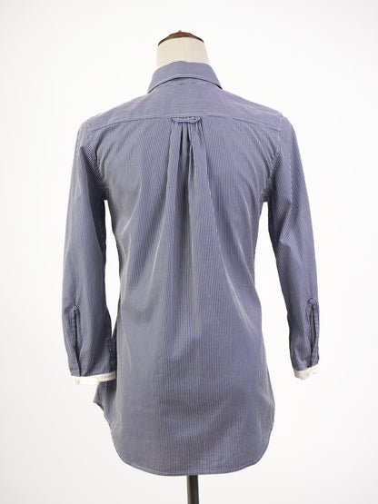 Dsquared2 Women's Blue Pinstripe Button-Down Shirt Size S