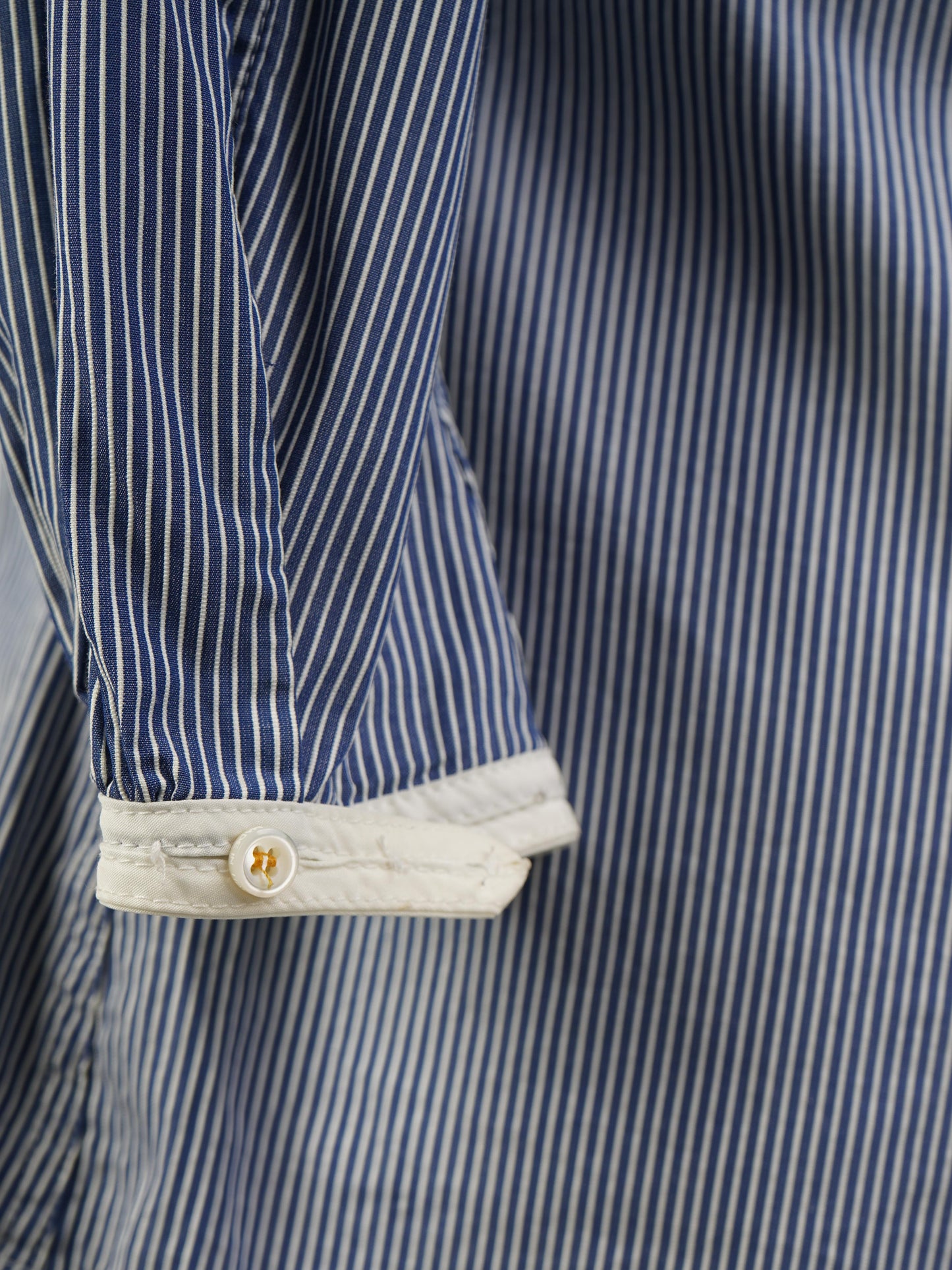 dsquared2 women's blue pinstripe button-down shirt size s