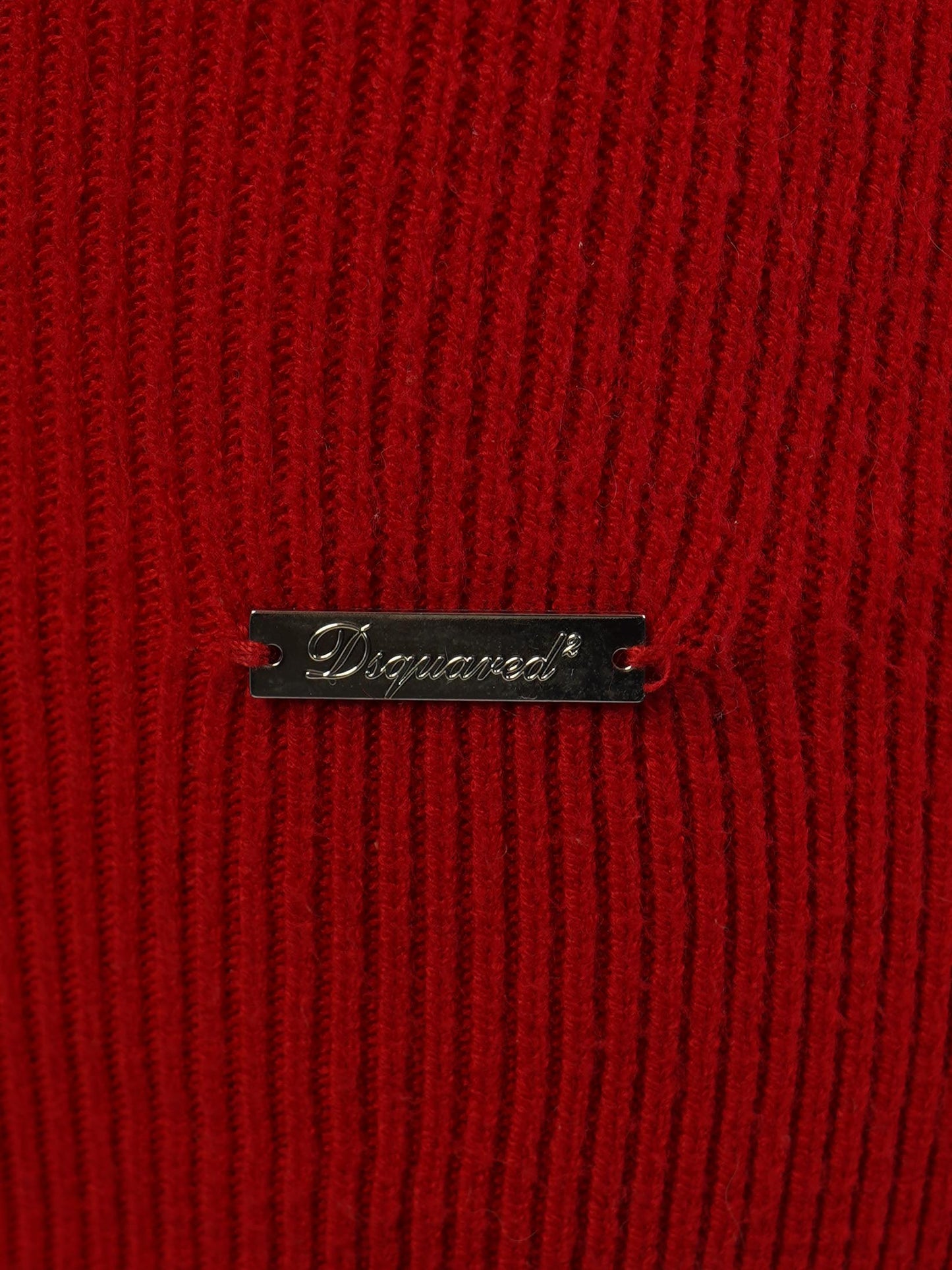 excellent dsquared2 red turtleneck sweater size s wool