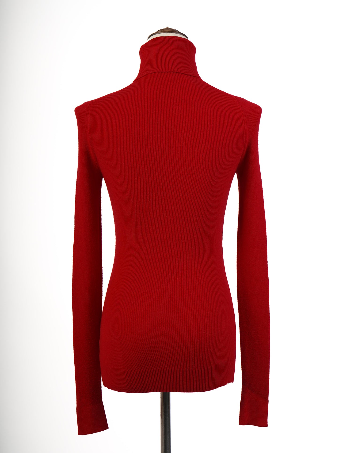 excellent dsquared2 red turtleneck sweater size s wool