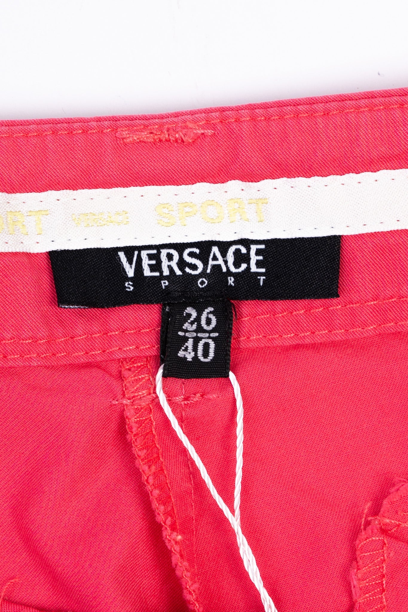 versace pink cotton shorts size s excellent condition
