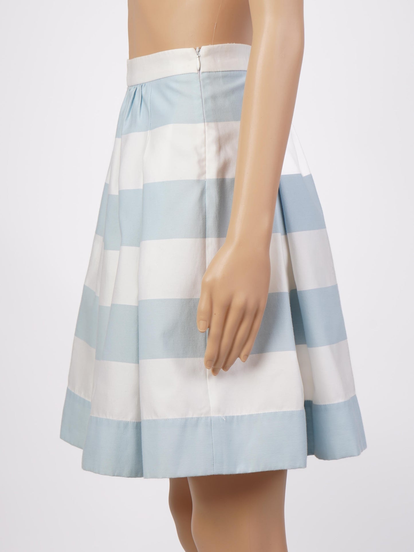 excellent moschino blue cotton pleated skirt size xs