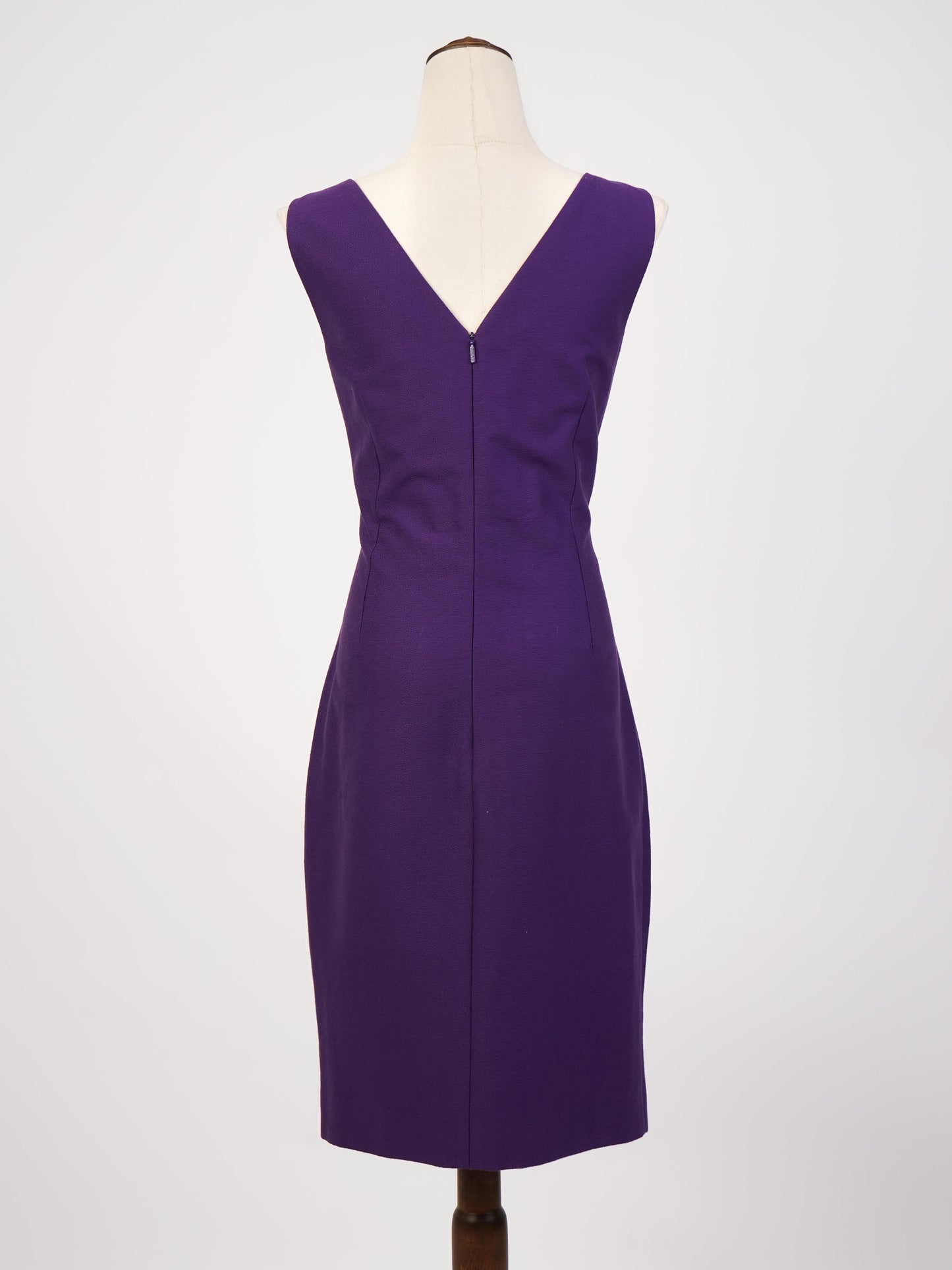 excellent versace women’s purple cotton suit size m blazer & skirt