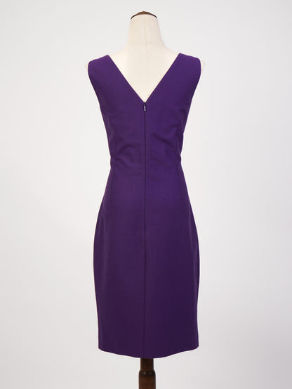 Excellent Versace Women’s Purple Cotton Suit Size M Blazer & Skirt
