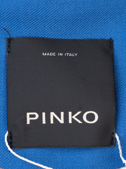 Excellent Pinko Blue Wool Double-Breasted Suit with Trousers