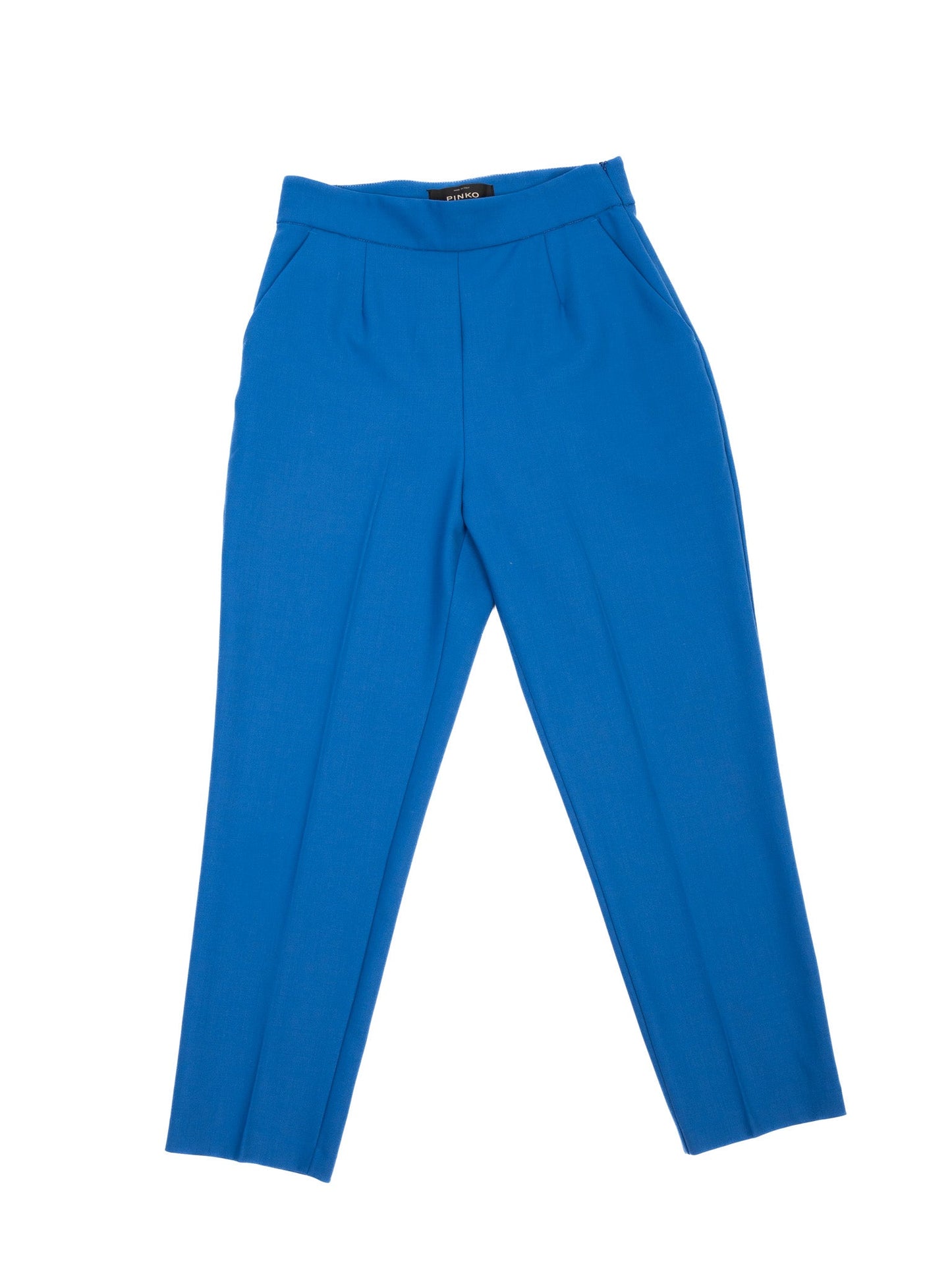 excellent pinko blue wool double-breasted suit with trousers