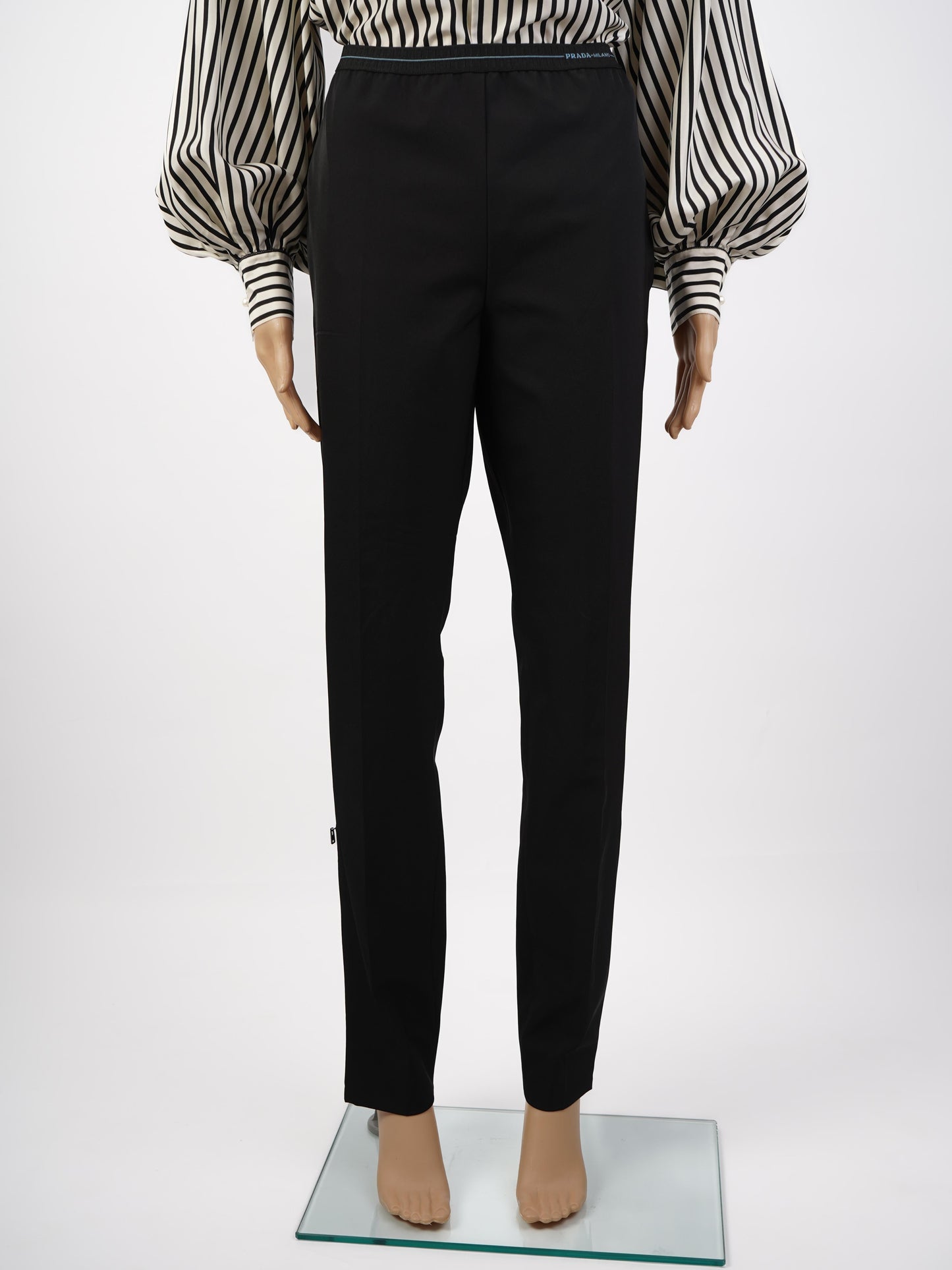 perfect prada black pants polyester size not specified