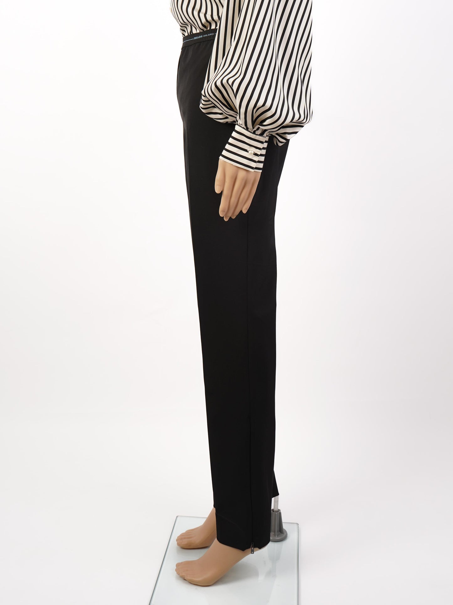 perfect prada black pants polyester size not specified