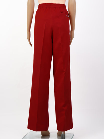 Perfect Prada Red High-Waisted Pants Size M Polyester Women