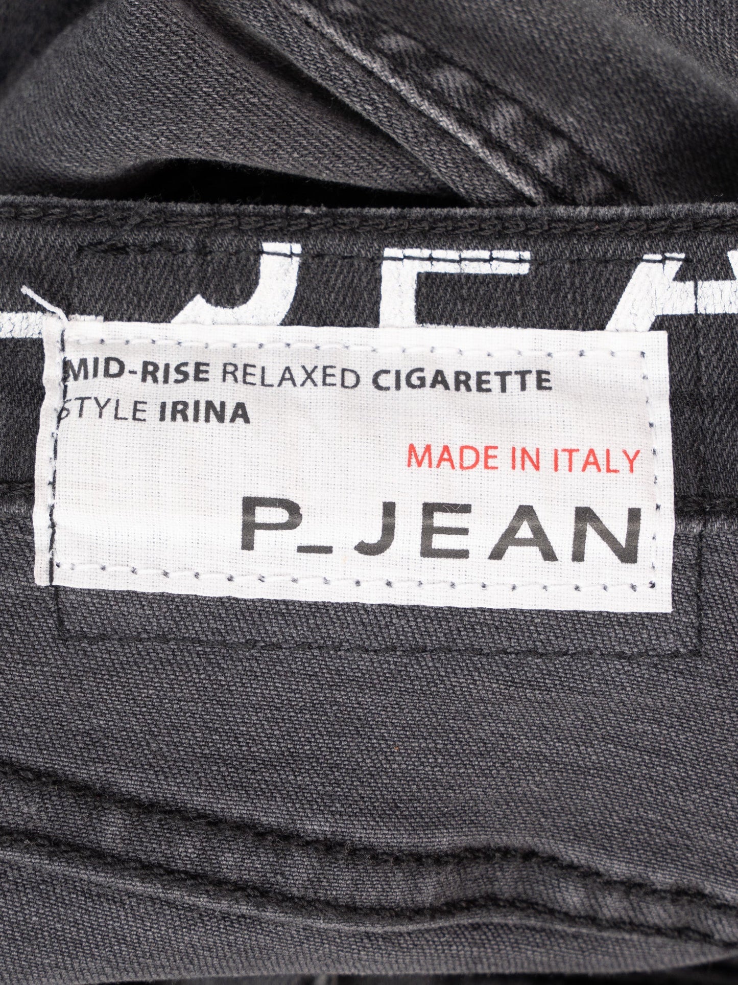excellent p_jean black polyester jeans size s women