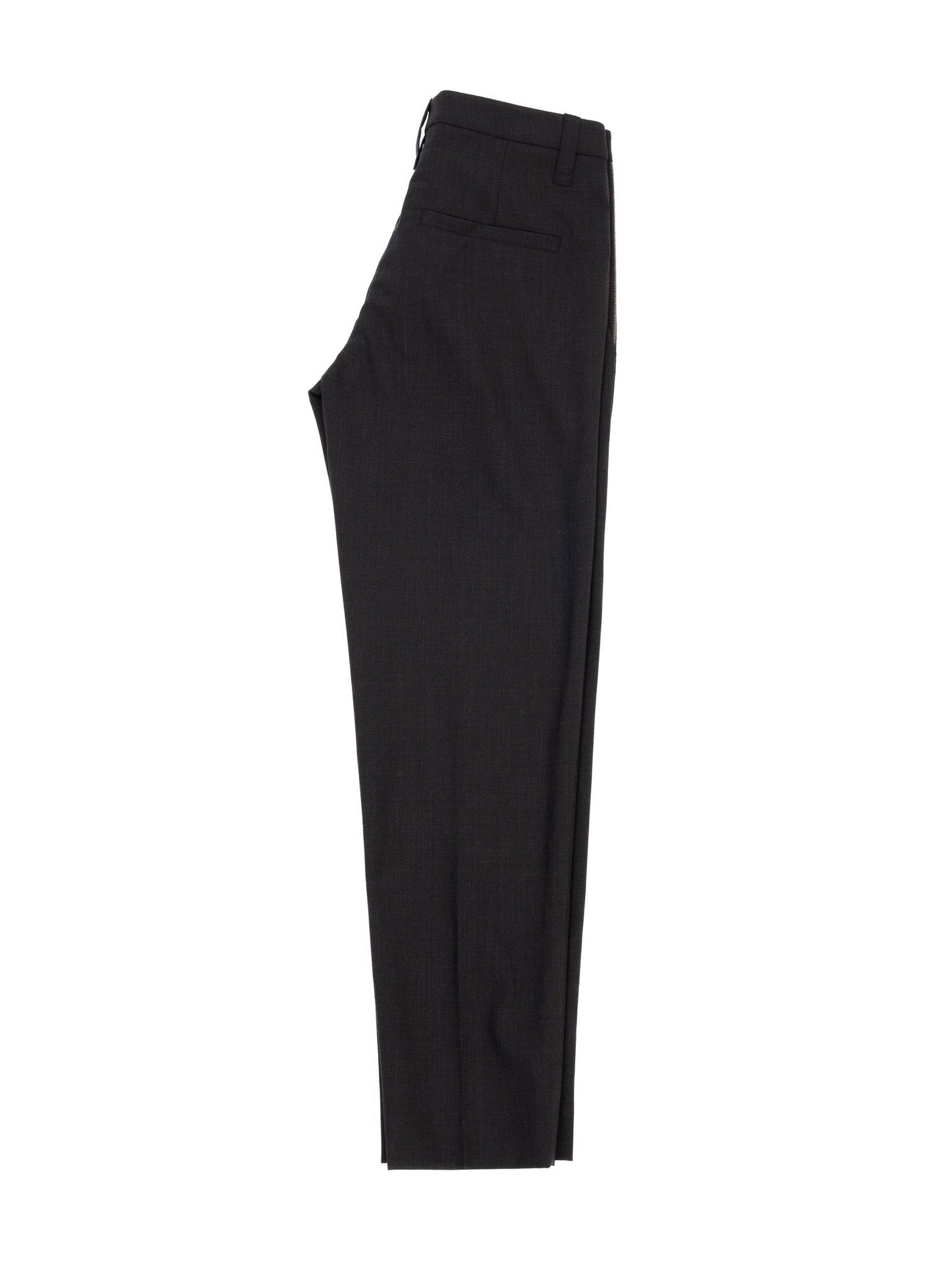 excellent brunello cucinelli black wool trousers size s for women