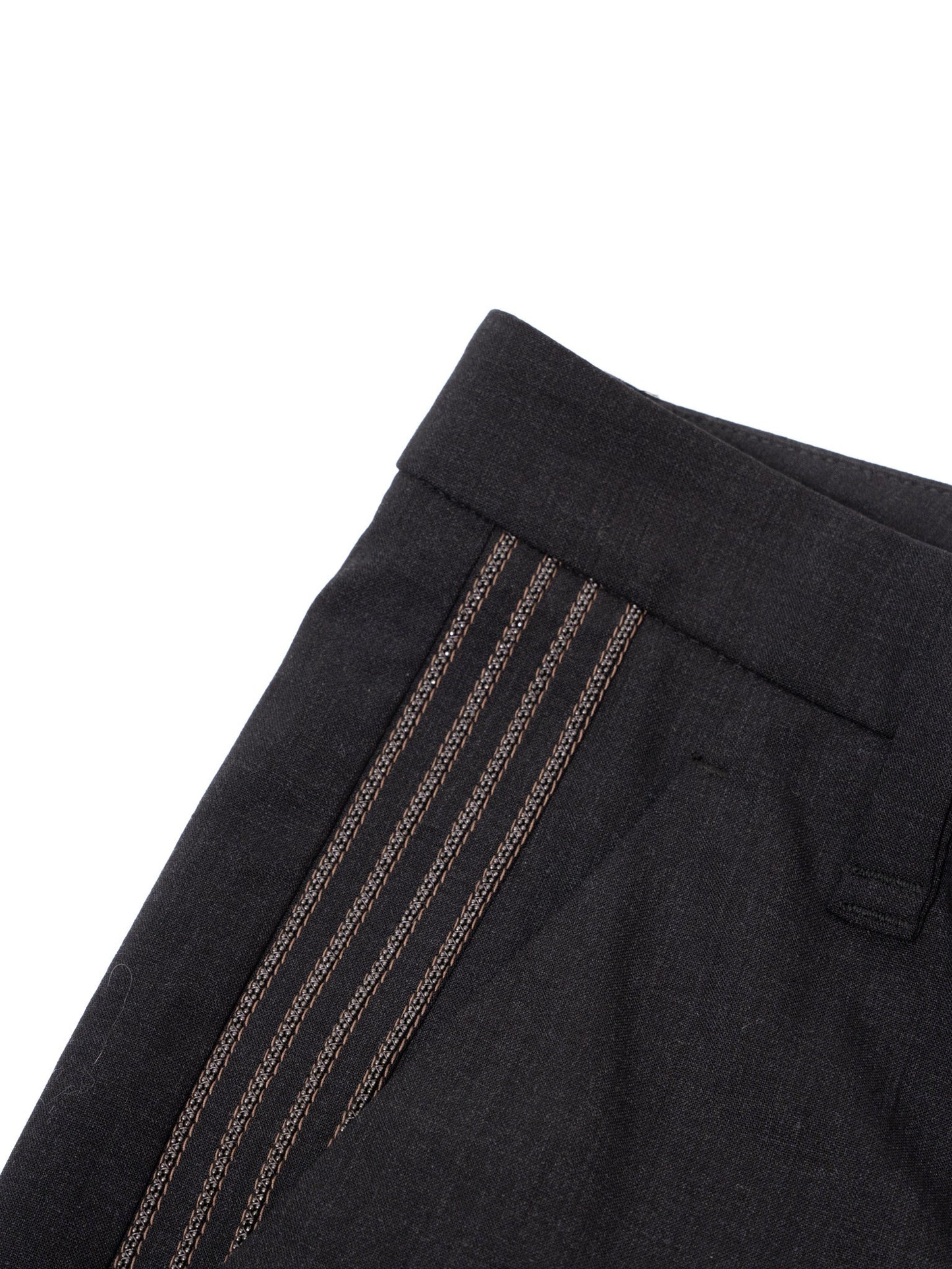 excellent brunello cucinelli black wool trousers size s for women