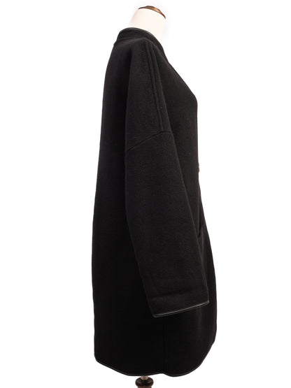 Excellent Basler Black Wool Women's Coat Size S with Toggle Closure
