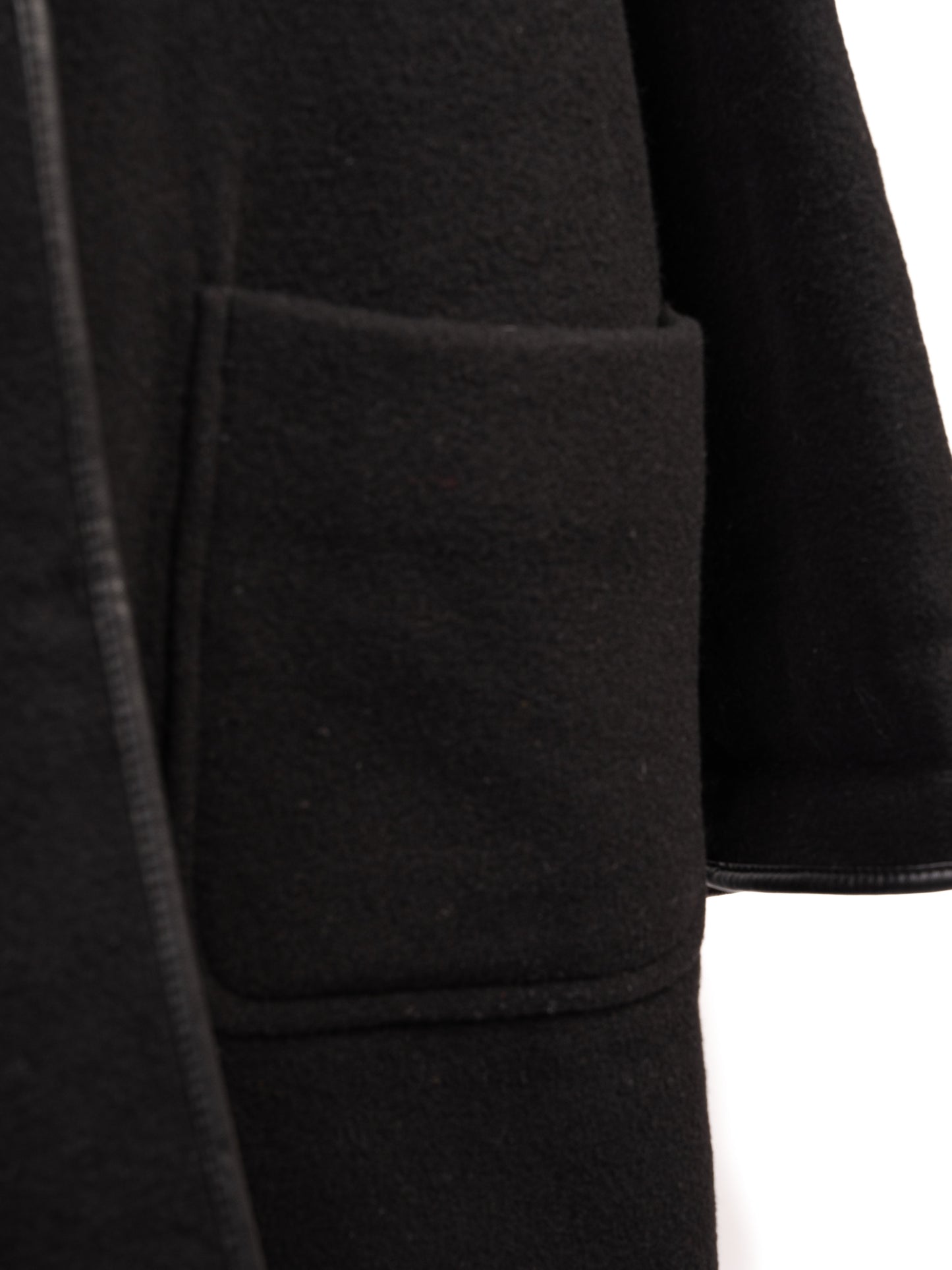 excellent basler black wool women's coat size s with toggle closure