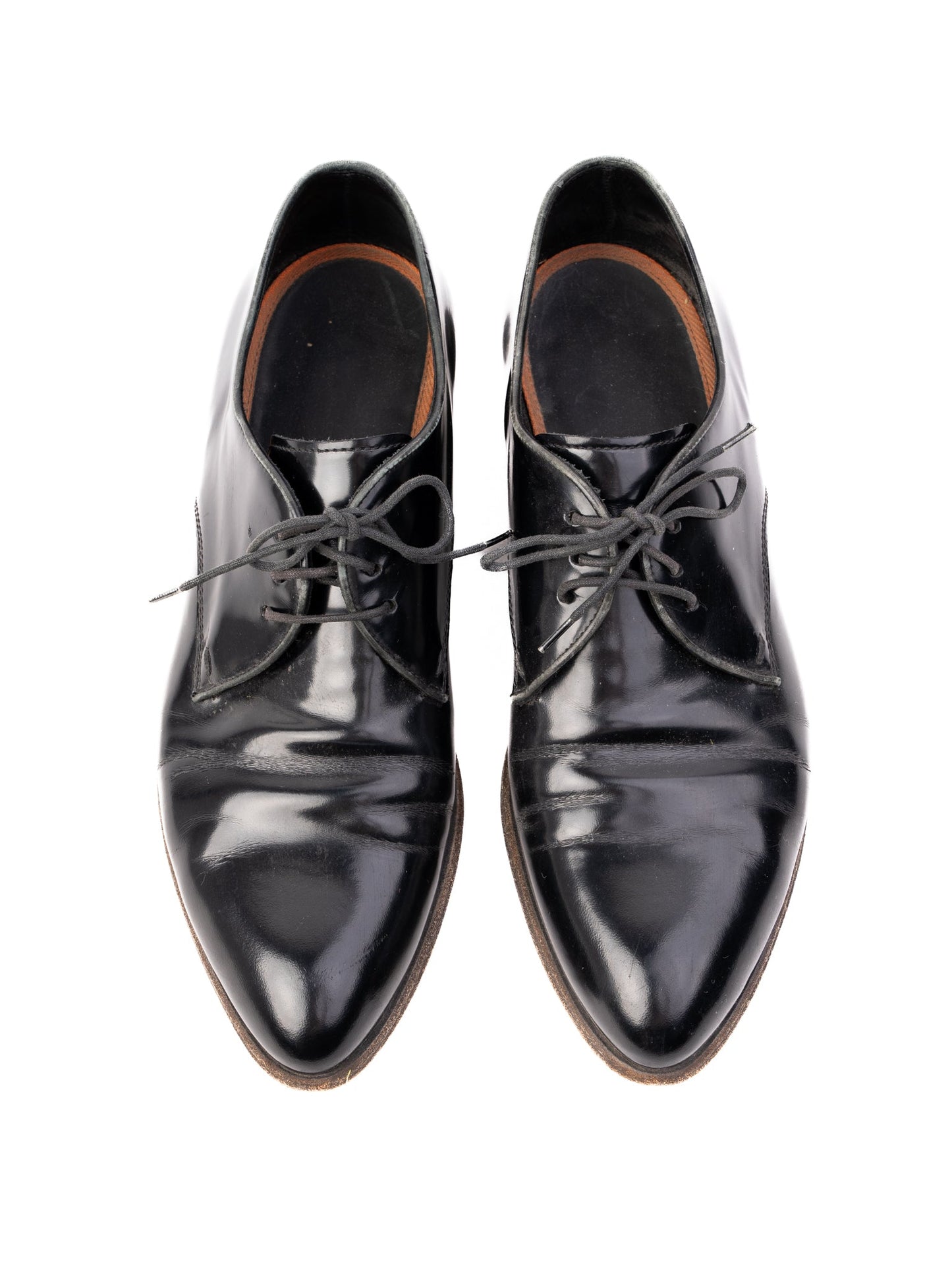 excellent henderson black leather oxford dress shoes size 39