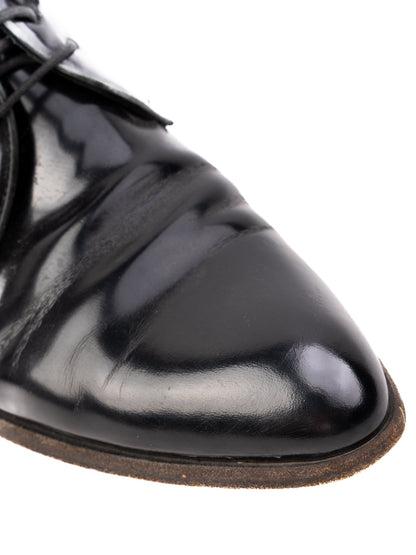 Excellent Henderson Black Leather Oxford Dress Shoes Size 39