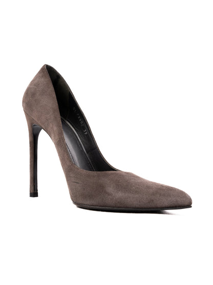 Excellent Stuart Weitzman Gray Leather High-Heeled Shoes Size N/A