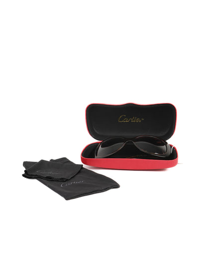 Excellent Cartier Women’s Sunglasses Orange Tortoiseshell Frame
