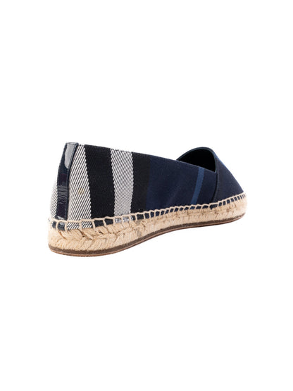 Perfect Burberry Blue Plaid Espadrilles Women Size 37.5