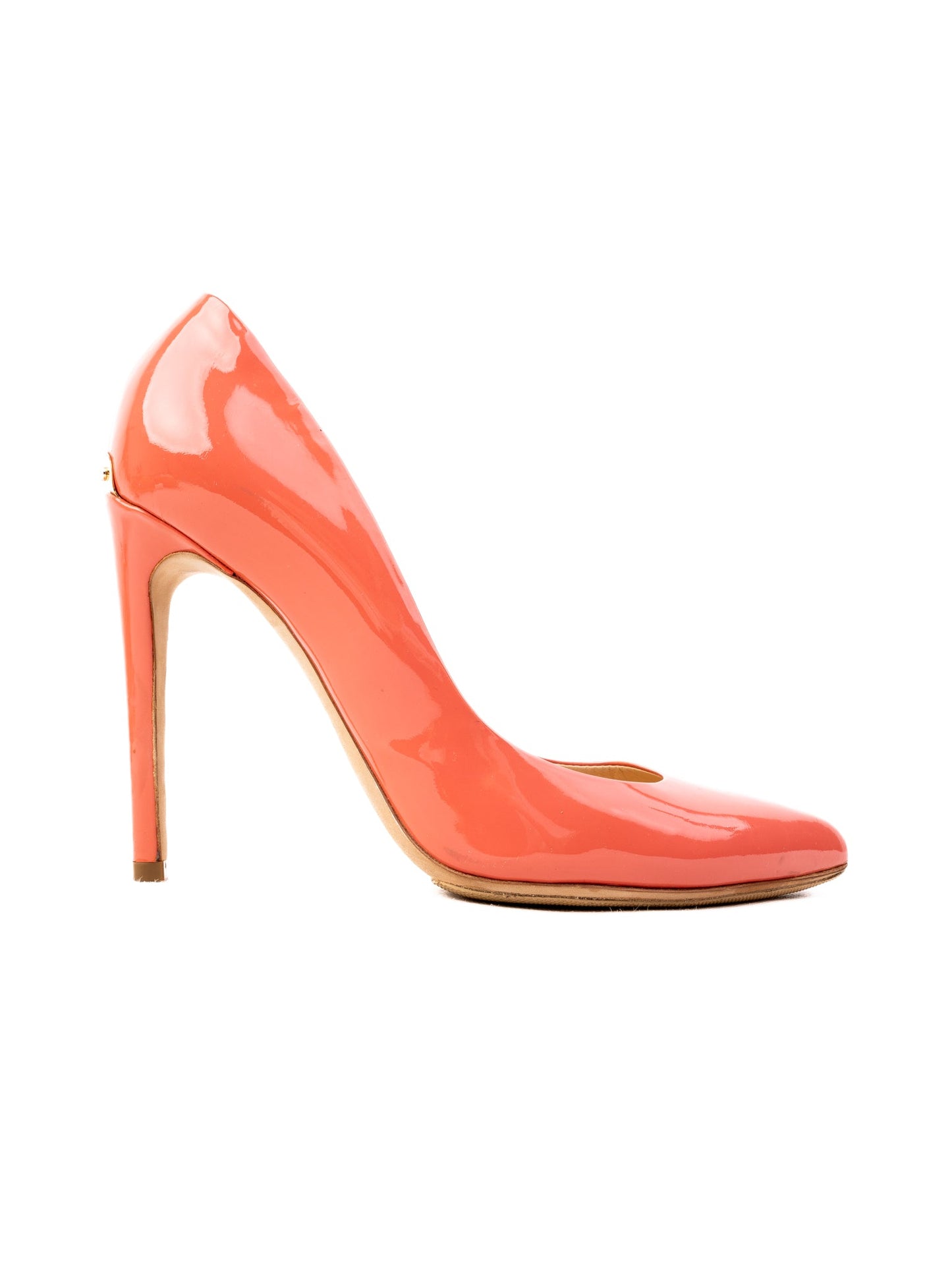 excellent ballin pink leather high heels size 37 women pumps